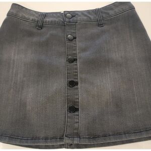 Altar'd State Black Denim Skirt